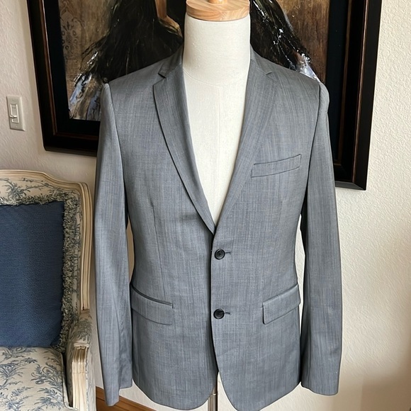 Theory Gray Size 38R 100% Wool Blazer
